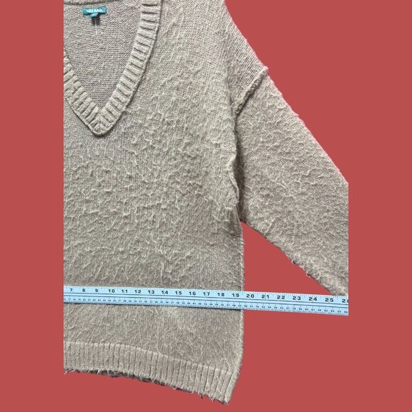 Wild Fable - Women's Long Sleeve V-Neck Sweater - Brown - XXS - Picture 4 of 11